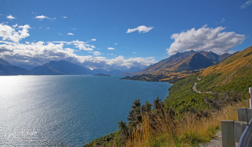 Lake Wakatipu near Queenstown South Island New Zealand