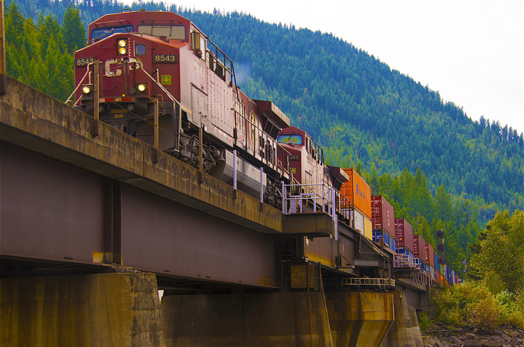 Goods Train BC Canada