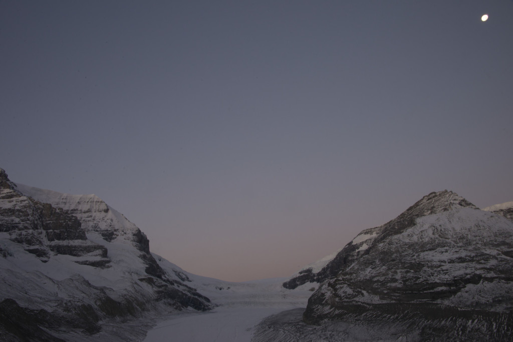 Athabasca Glacier by night AB Canada